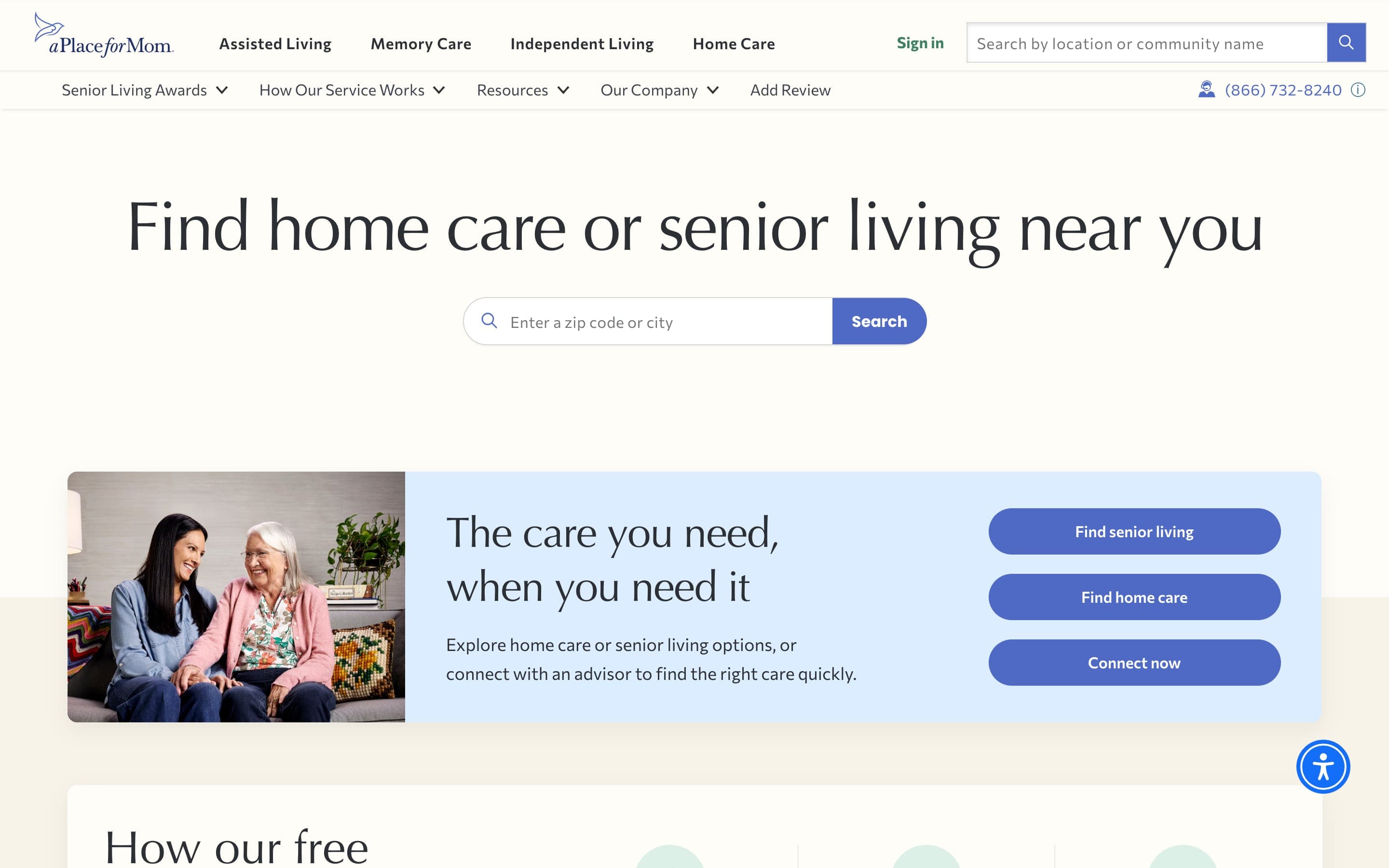 A Place For Mom — Healthcare platform